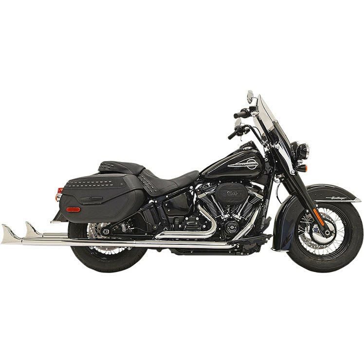 バッサーニ TRUE DUALS フィッシュテールマフラー クローム 39インチ