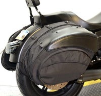 LeatherWorks レトロ・Tスポーツ バリスティック＆本革サドルバッグ (左右セット)-05