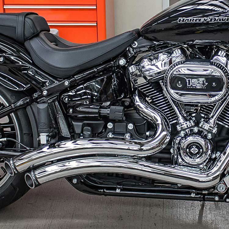 バッサーニ Radial Sweepers マフラー クローム/クロームシールド