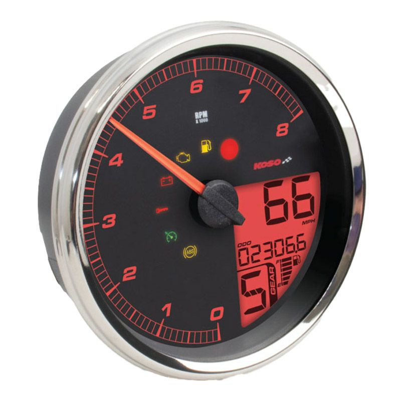 KOSO 4.5インチ タンクマウント・スピード&タコメーター-02