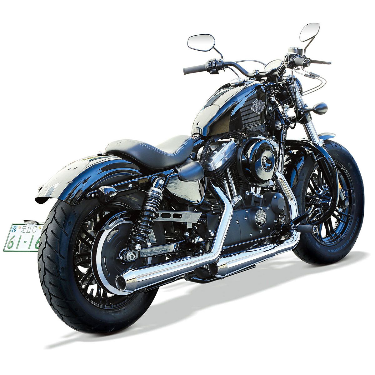 キジマ スリップオン・マフラー スポーツスター クローム-03