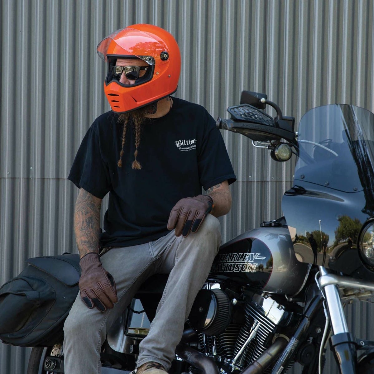 ビルトウェル レーンスプリッター ヘルメット グロス　ハザード　オレンジ-09