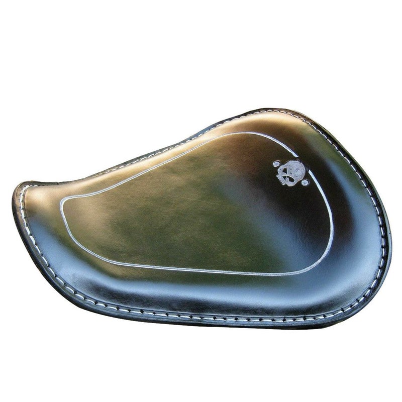 dhカスタム スポーツスター ソロシート スモールスカル ブラック-01