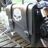 dhカスタム サドルバッグ スカル ブラック モデルA-05