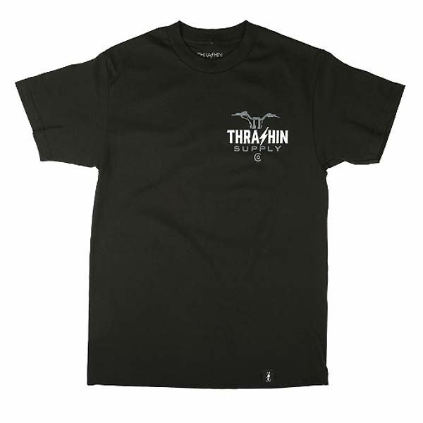 Thrashin Supply 「HANDLE BAR」Tシャツ ブラック-02