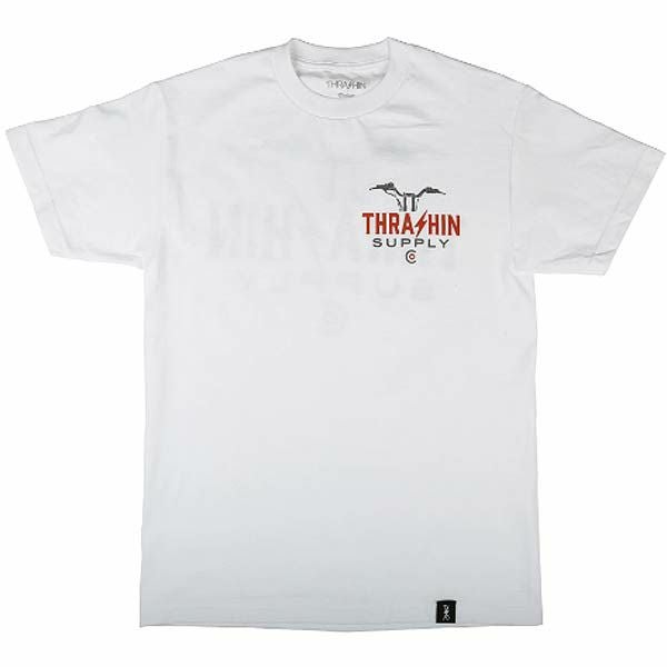 Thrashin Supply 「HANDLE BAR」Tシャツ ホワイト-02