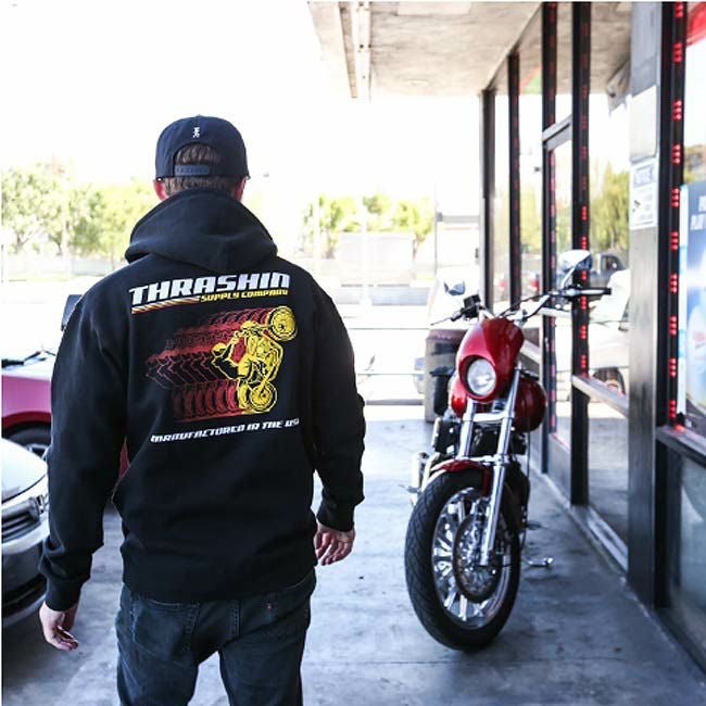 Thrashin Supply　フーデッドパーカー　【Racing Stripes】-03