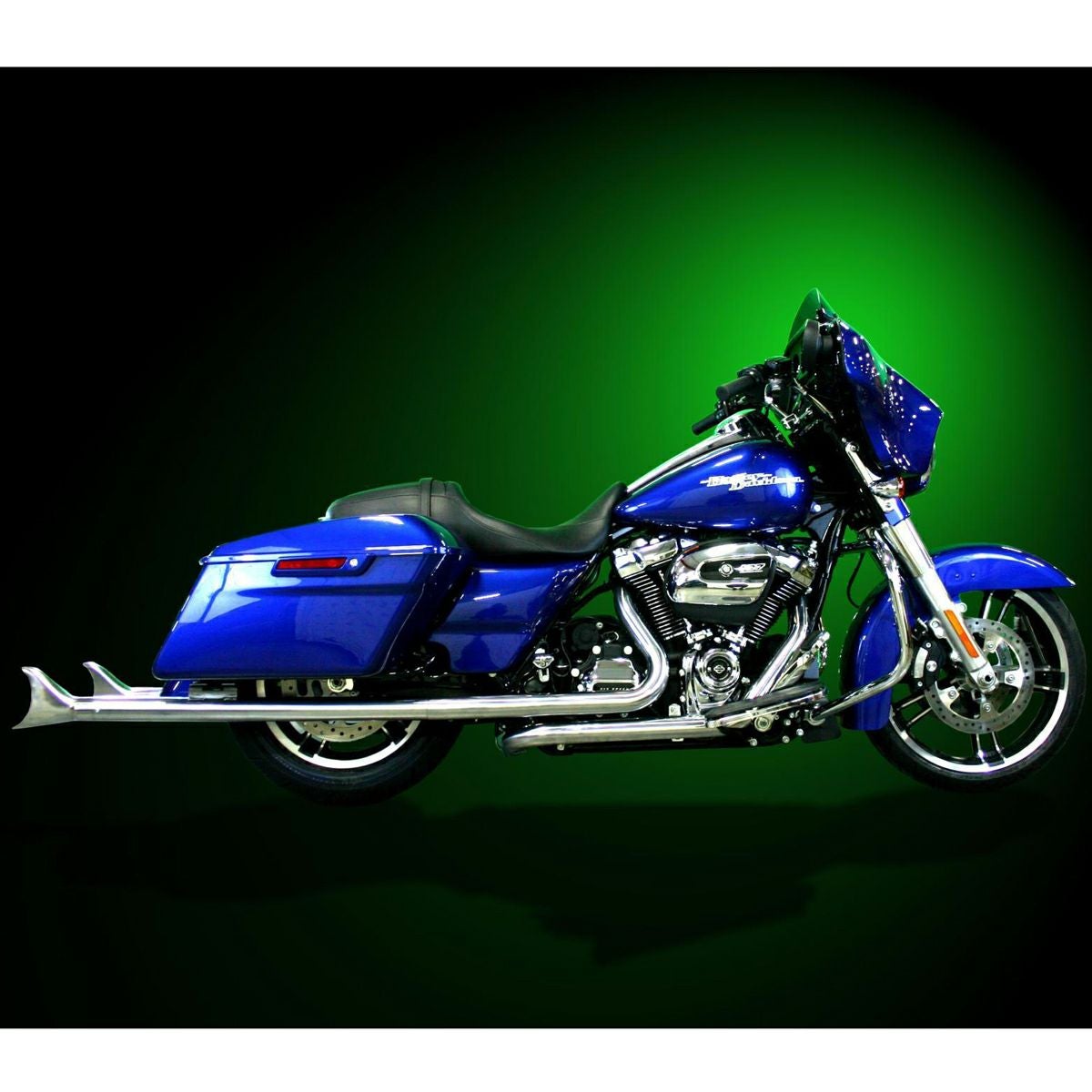 サムソン トゥルーデュアル・フルエキゾーストマフラー フィッシュテール 39インチ クローム-01