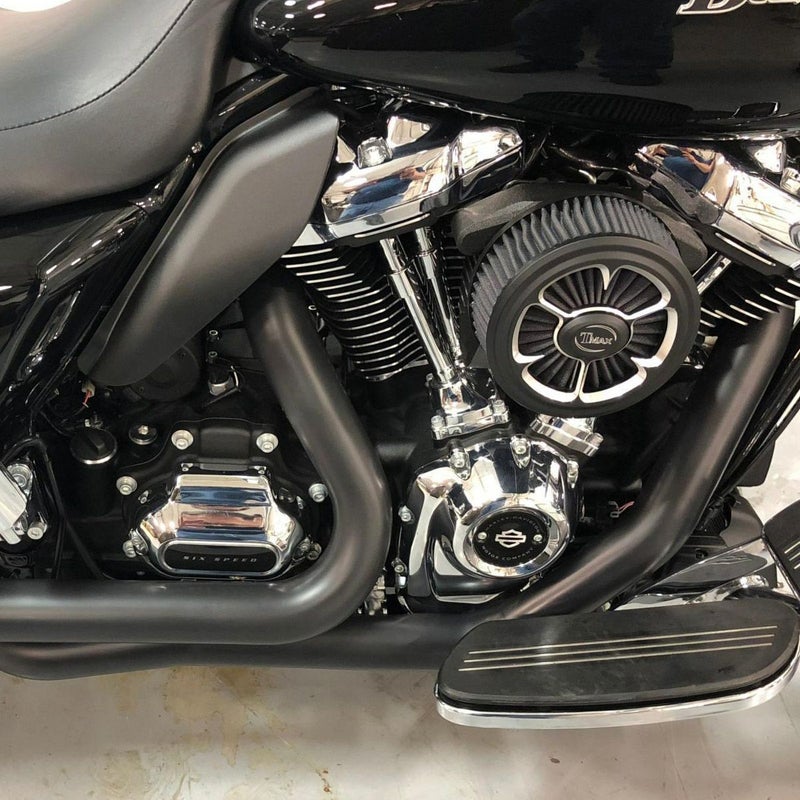 サムソン トゥルーデュアル・フルエキゾーストマフラー フィッシュテール 39インチ ブラック-01