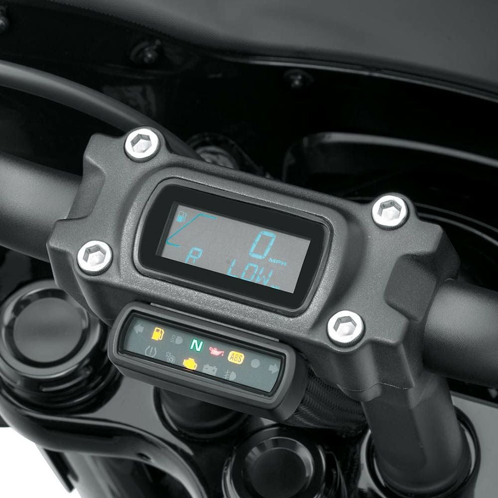 Harley-Davidson ゲージマウント クランプ1.25インチハンドル用 ゲージ トップクランプキット ブラック 1.25インチハンドル用