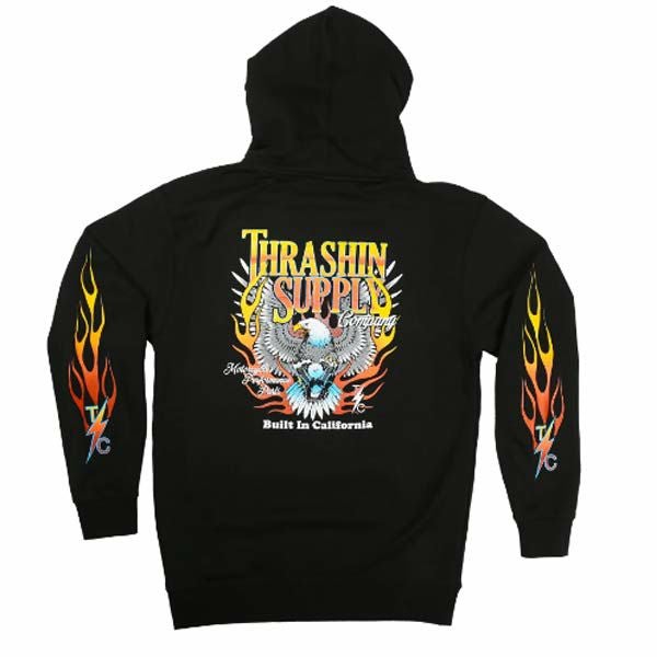 Thrashin Supply　THE FLAME　プルオーバーパーカー-01