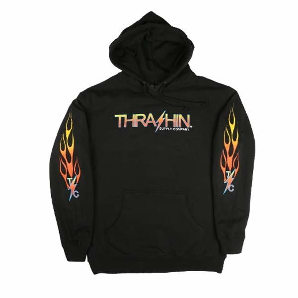 Thrashin Supply　THE FLAME　プルオーバーパーカー-02