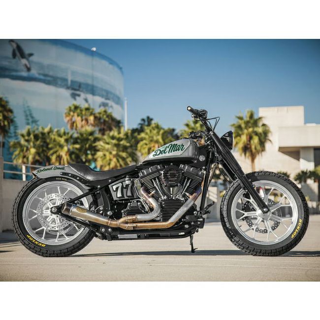 RSD ボス・150mmフェンダーキット用 トラッカーソロシート ブラック-03