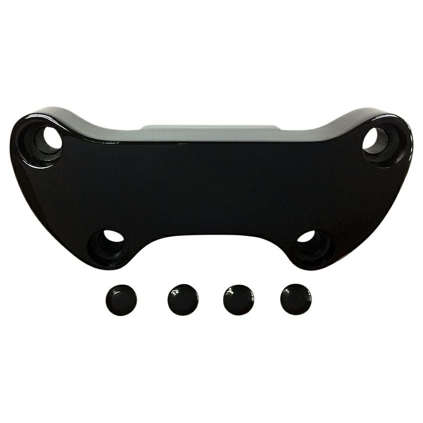 ドラッグスペシャルティーズ スカート付ハンドルクランプ スムース グロスブラック-01