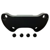 ドラッグスペシャルティーズ スカート付ハンドルクランプ スムース グロスブラック-01