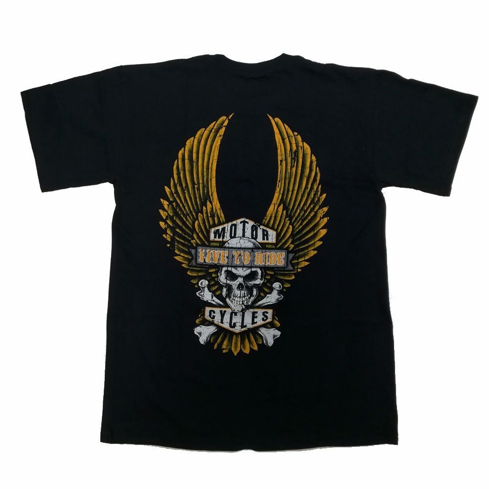 Lethal Threat  Winged Motorcycle Tシャツ-02