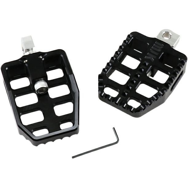MJKパフォーマンス ビレットフットペグ 3x4インチ ブラック-01