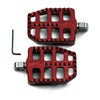 MJKパフォーマンス ビレットフットペグ 3x4インチ レッド-01