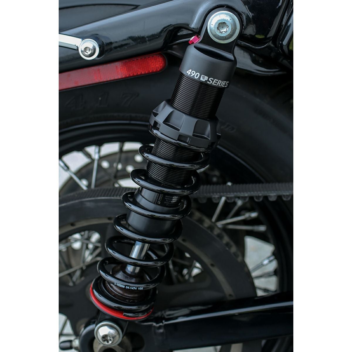 Drag Specialties リアサスペンション 13インチ (ブラック) 【2004