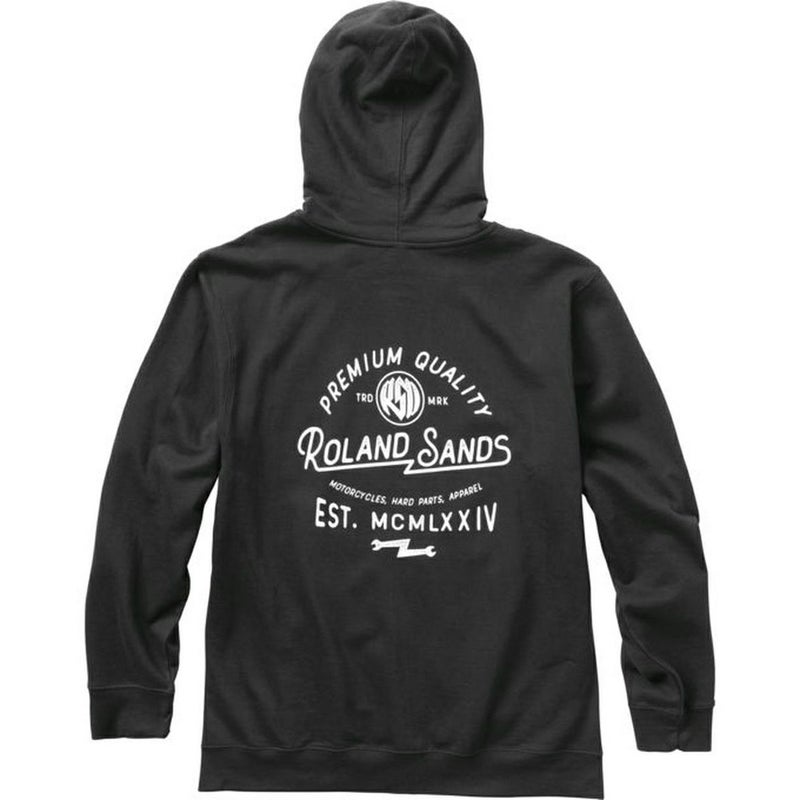 ローランドサンズデザイン メンズ ローマン・ジップフーディ ブラック-01