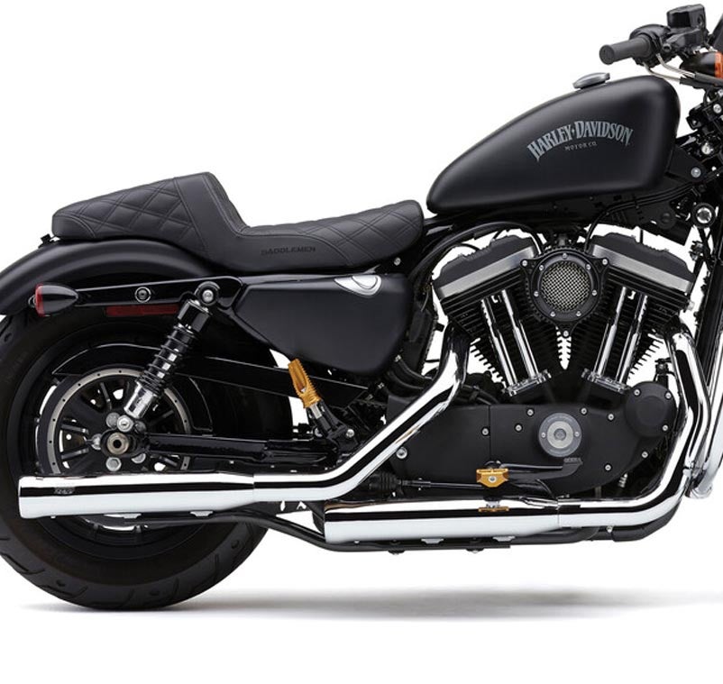 COBRA ネイバーヘイター 3インチ スリップオン・マフラー クローム 2014以降スポーツスター-01