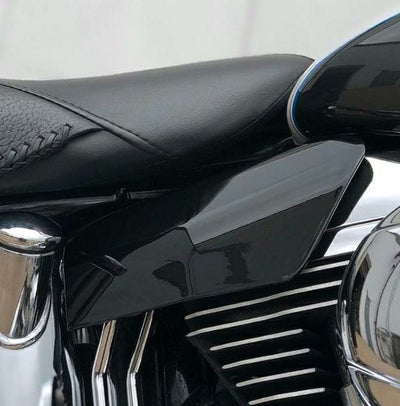 HOGWORKZ ソフテイル・ミッドフレームエアデフレクター ビビッドブラック-08