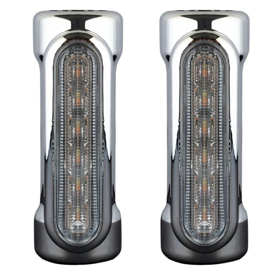 ホグワークス エンジンガード用LEDライト ブラック |ハーレーパーツ