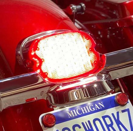 レイバック LEDテールランプ レッドxクリア |ハーレーパーツ専門店 HD