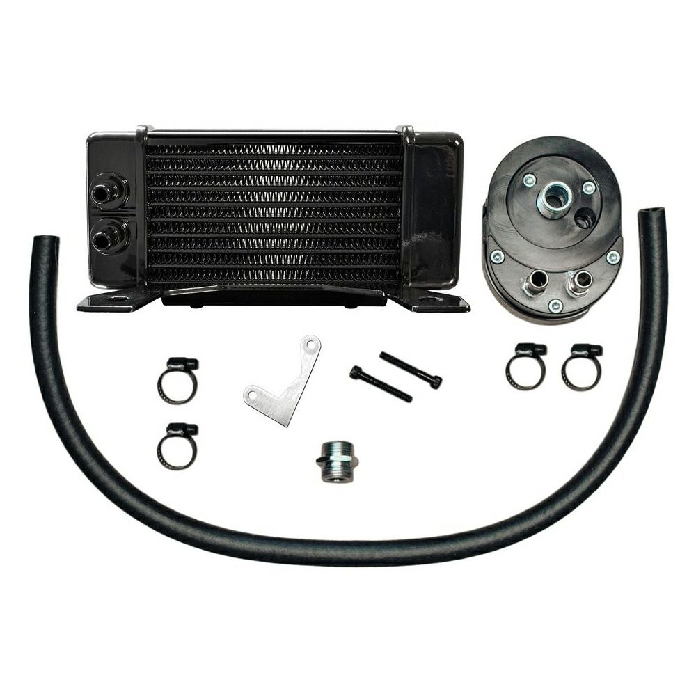 JAGG ローマウント 10列 オイルクーラー ブラック-02