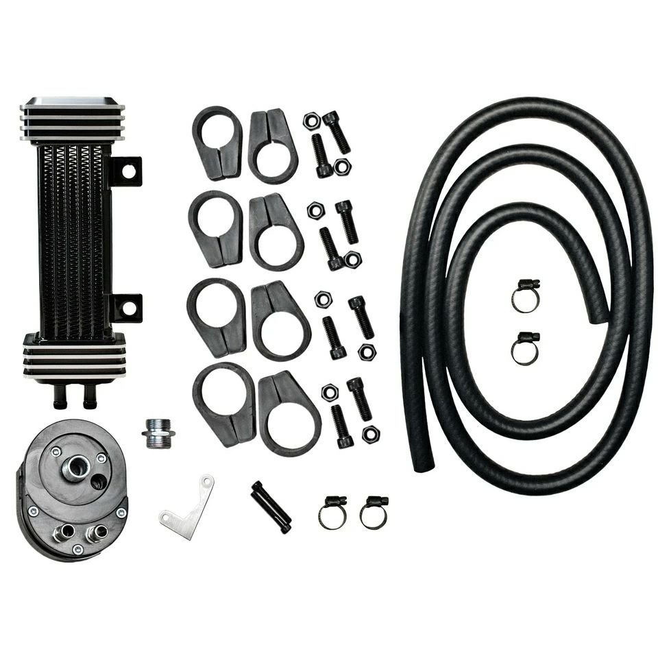 JAGG デラックス 6列オイルクーラー ブラック/シルバー-02