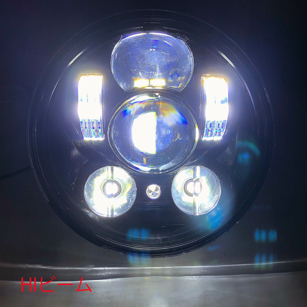 プロジェクターLED 5-3/4インチ・ヘッドライト　ブラック ポジション付き-04