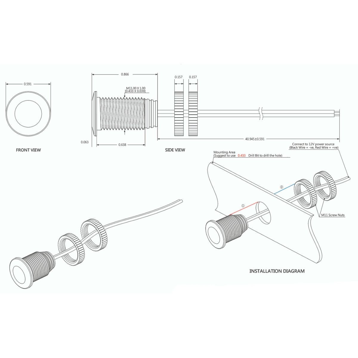 Paul Yaffe LEDライトニングボルト アンバー シルバー-03