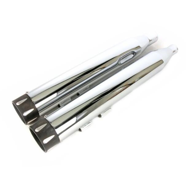 PowerHouse スリップオンマフラー 4インチ ティアドロップエンドキャップ-01