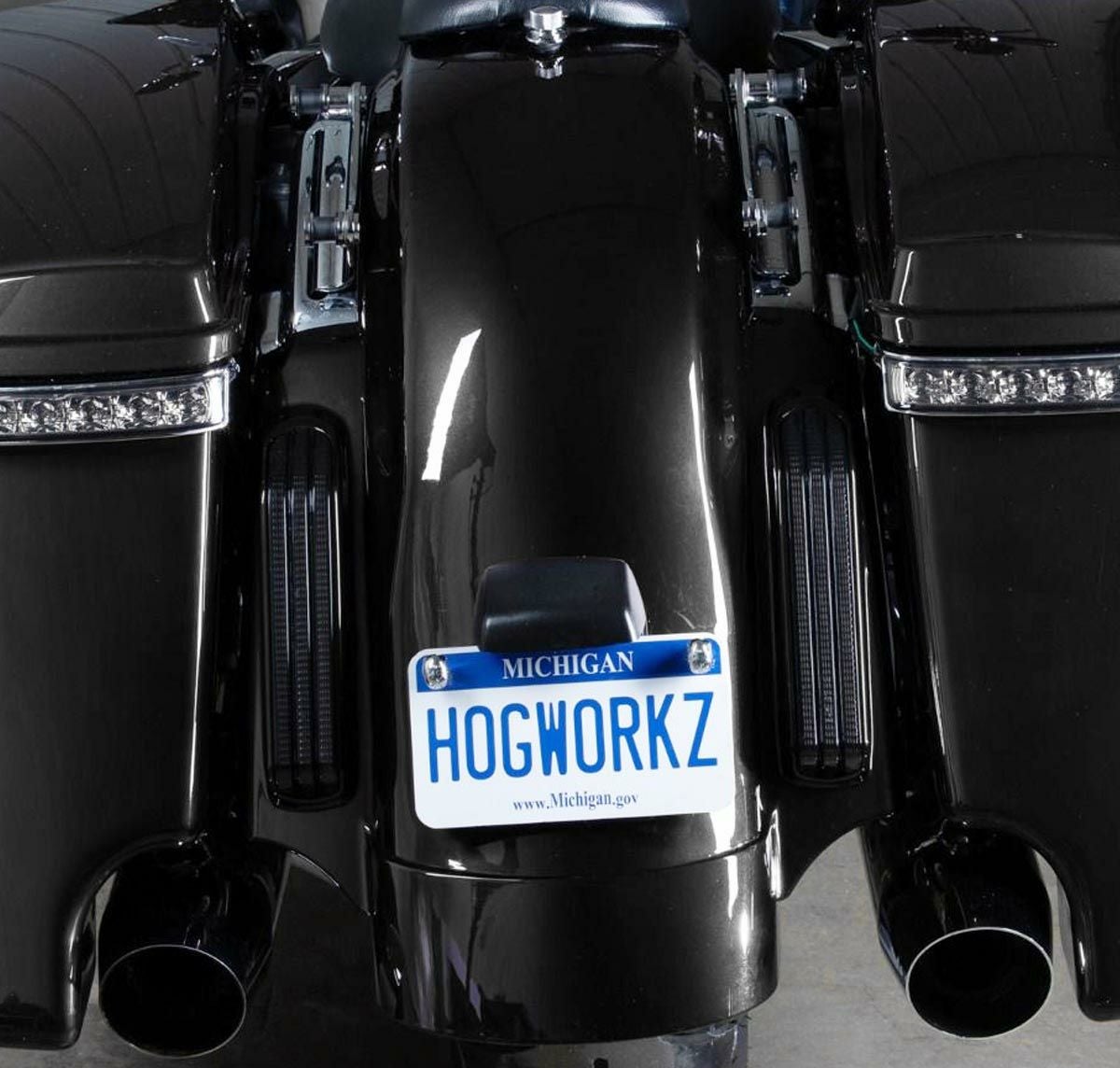 HogWorkz 4インチ Tri-Bar フェンダーエクステンション デニムブラック