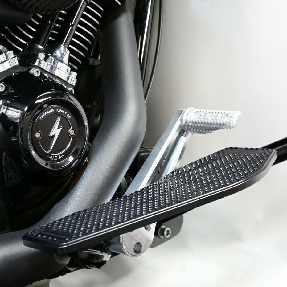 Thrashin Supply アジャスタブル・バガーブレーキアーム・ショート ワイドペダル付 クローム-03