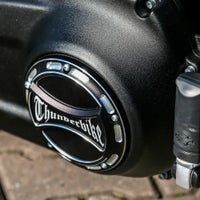 ThunderBike ダービーカバー Torque Logo ブラック M8ソフテイル-02