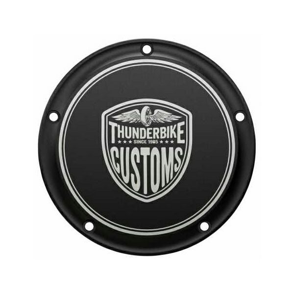 ThunderBike ダービーカバー New Custom サテンブラック M8ソフテイル-01