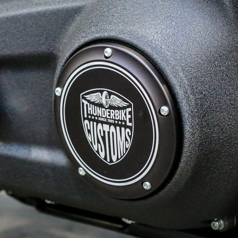 ThunderBike ダービーカバー New Custom サテンブラック M8ソフテイル-02