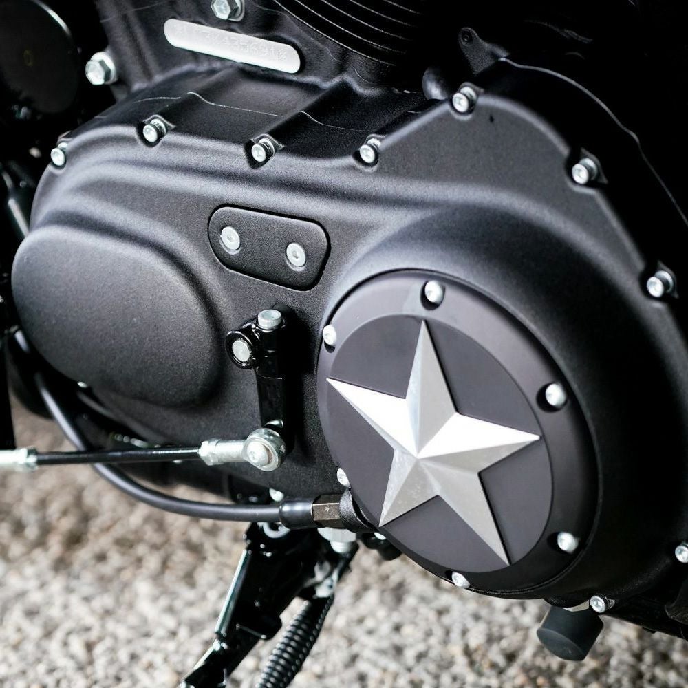スポーツスター用ThunderBike ダービーカバー Open Mind ブラック