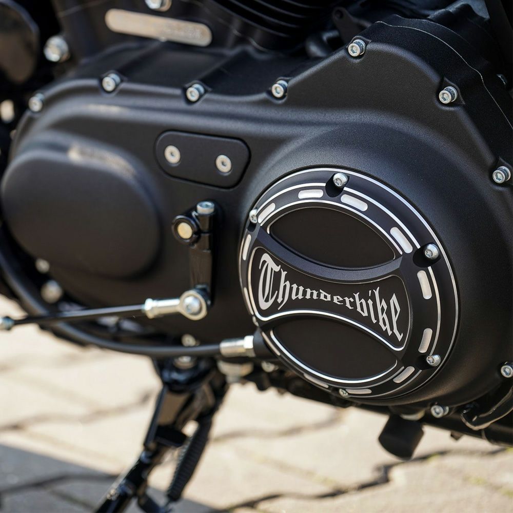 ThunderBike ダービーカバー Torque Logo M8ソフテイル ThunderBike ダービーカバー Torque Logo ブラック M8ソフテイル