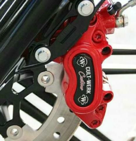 フロントブレーキキャリパーキット シングルディスク用 レッド