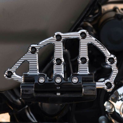アレンネス MX Billet パッセンジャーフロアボード ゴールド |ハーレー 