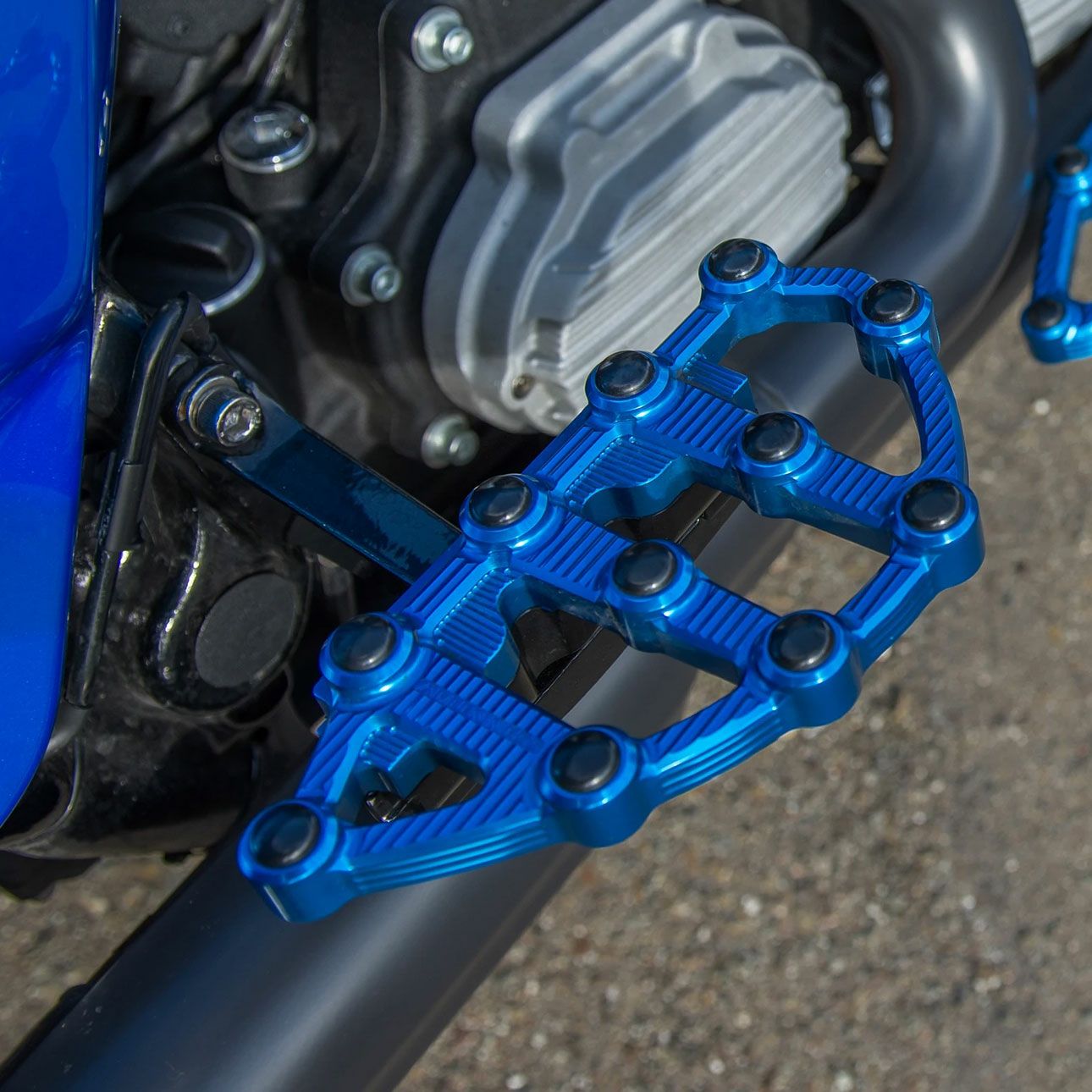 SALE】アレンネス MX Billet パッセンジャーフロアボード ブルー
