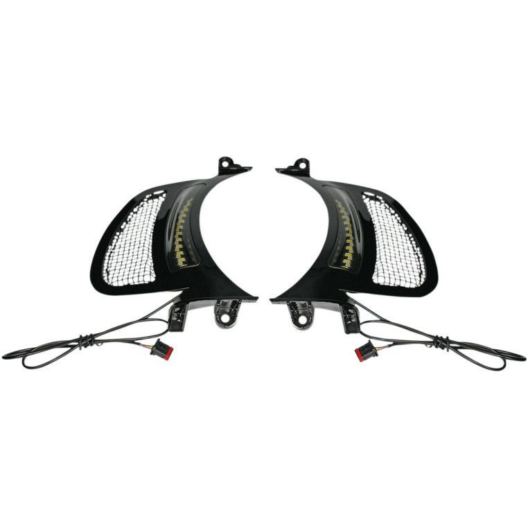Custom Dynamics LEDベントインサートライト ブラックメッシュ-03