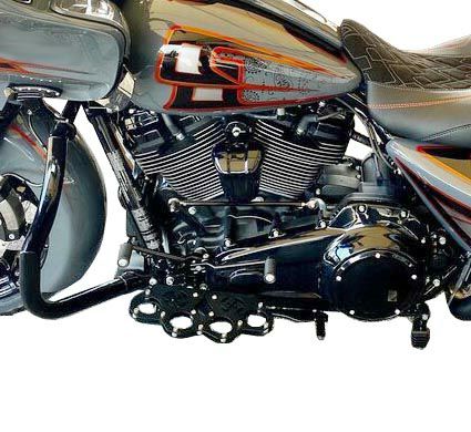 Siouxside Choppers ナックル・ライダーフロアボード グロスブラック-04