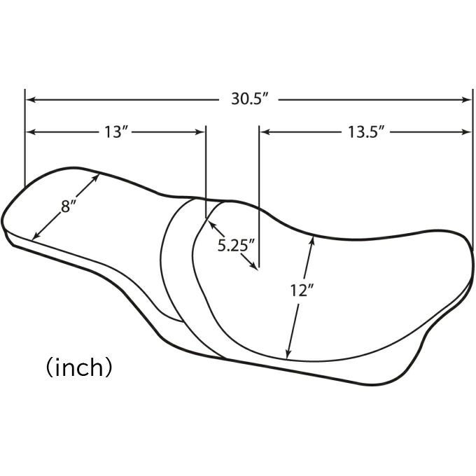 Drag Specialties プレデター フォワードポジション2UPシート スムース-04