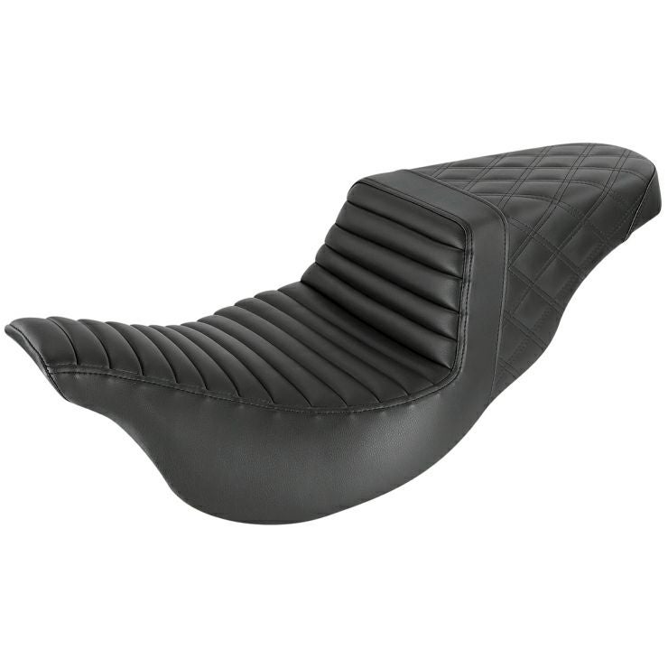 サドルマン　スリム2UPシートLSステッチ　ハーレー　2008年以降ツーリング用 SALE】Saddlemen スリム2UPシート RPステッチ ハーレー、ツーリング