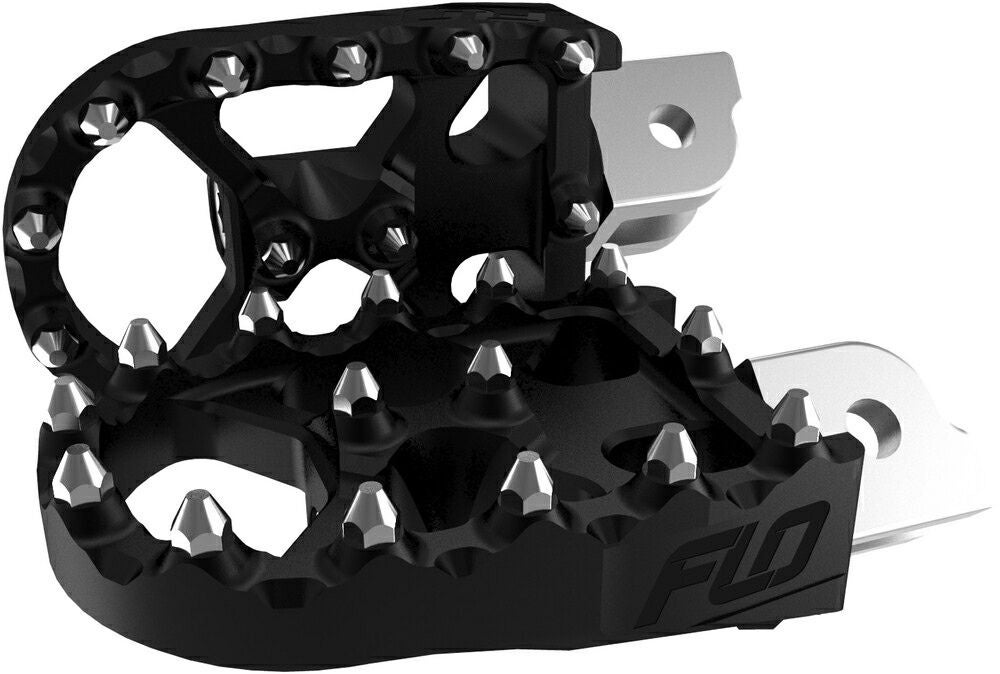FLO motorsports MXスタイル フットペグ ブラック |ハーレーパーツ専門