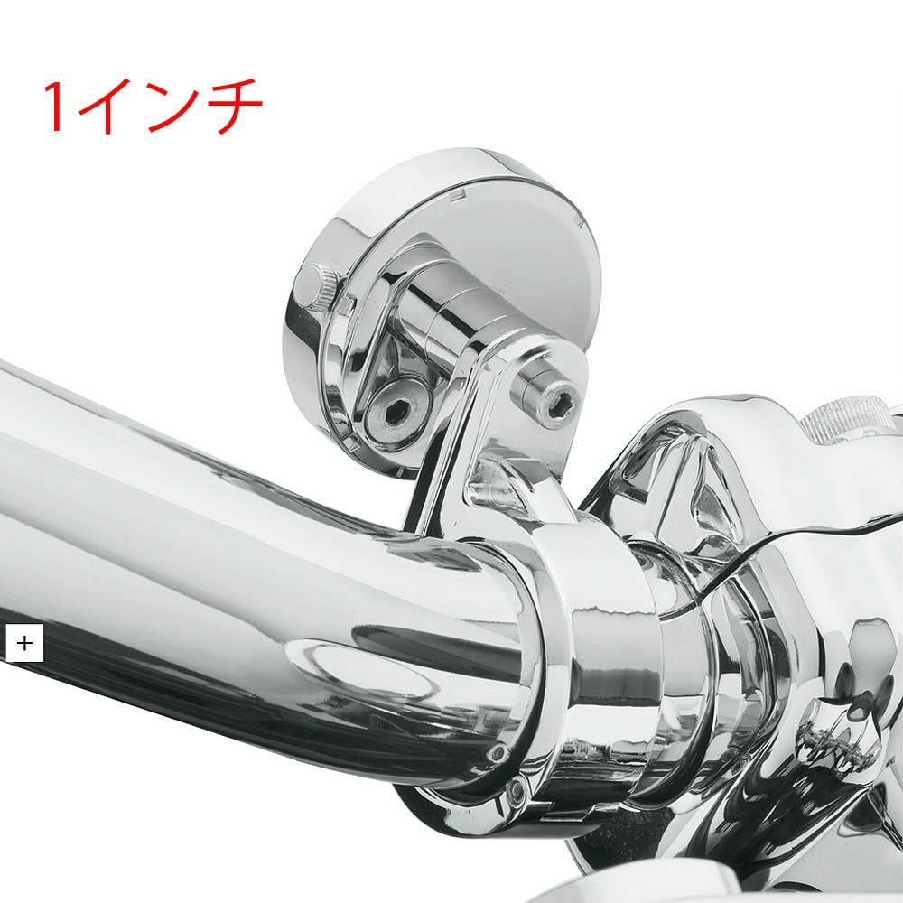 ハンドルバー クロック マウントクランプ 1インチ |ハーレーパーツ専門