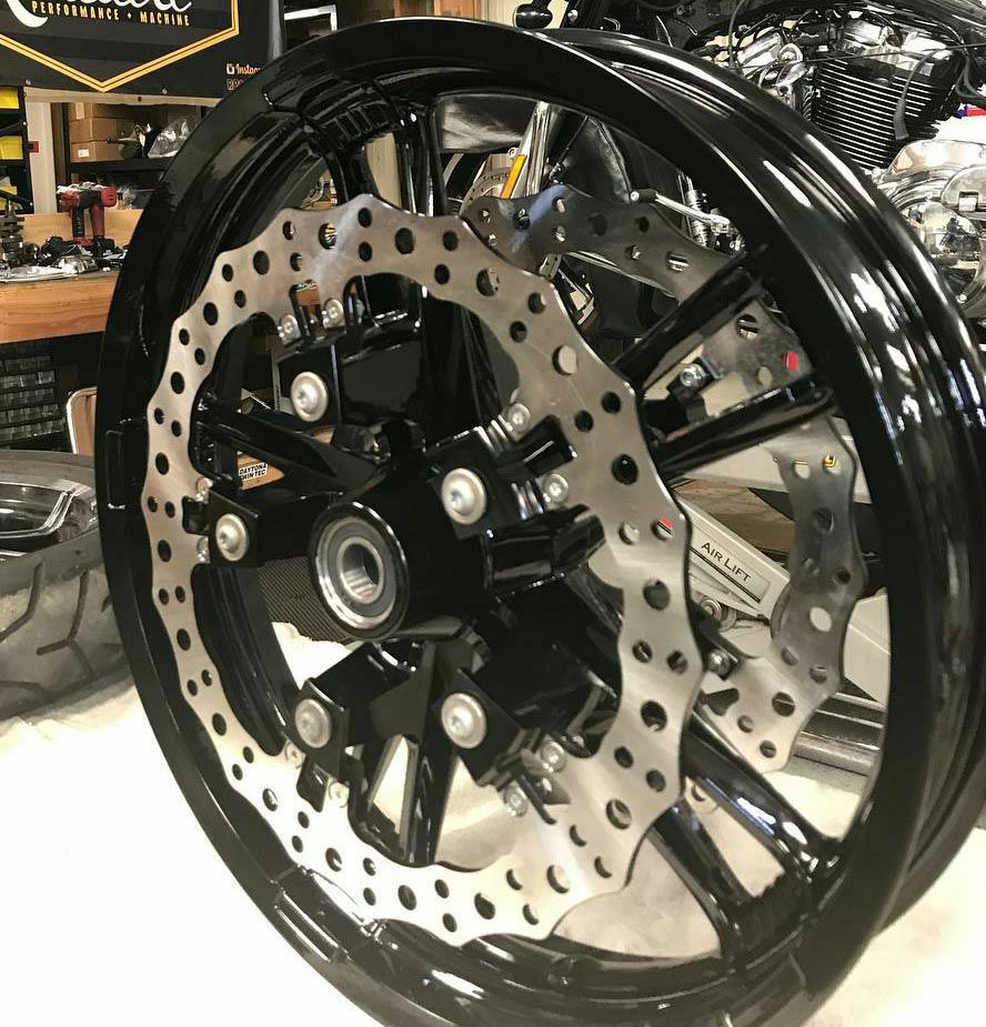 SALE】Arlen Ness 14インチ Jagged ローターKIT 右用 |ハーレーパーツ